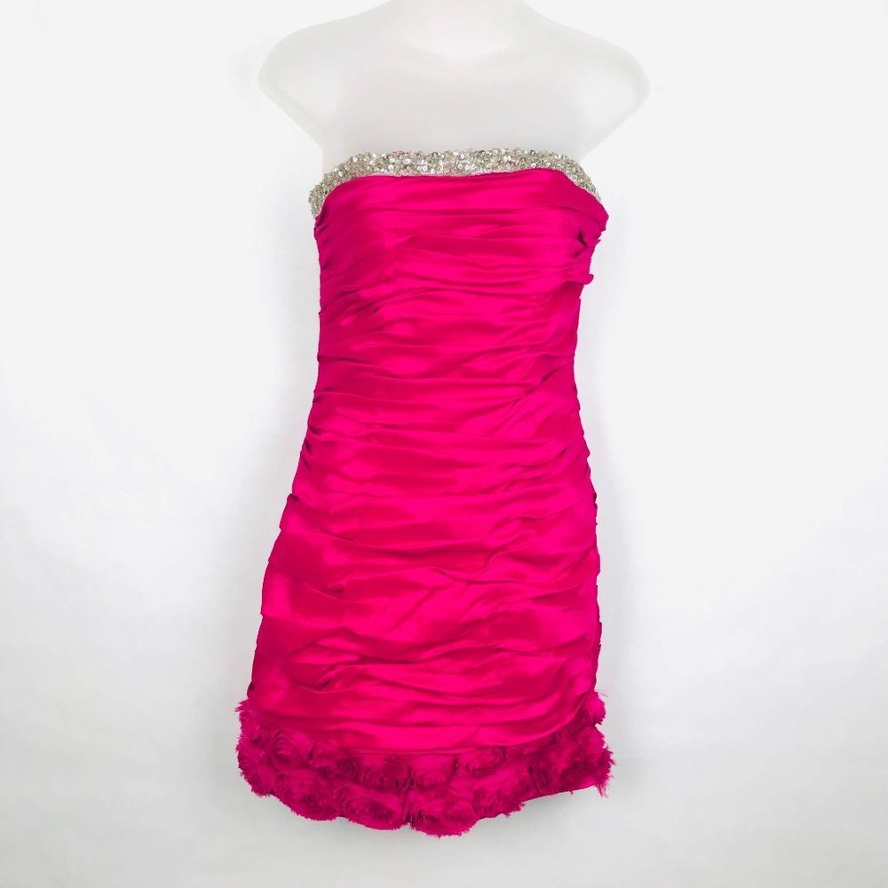 Cinderella Quinceanera Prom Ruched Bejeweled Dress